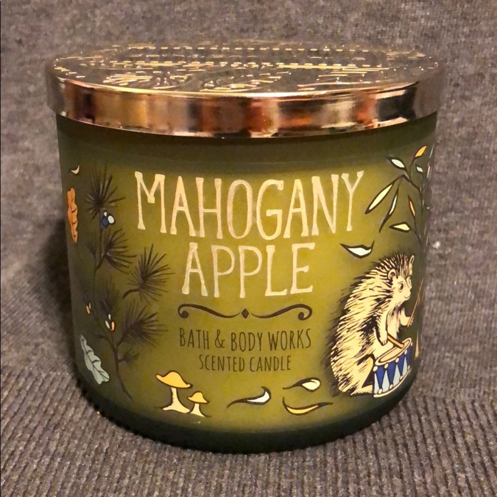 Mahogany Apple BBW 3 wick candle